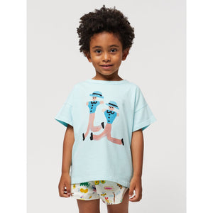 Bobo Choses - off white retro fit shorts with illustrated insect print all over