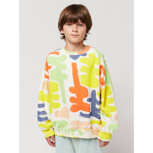 Bobo Choses - multicolour sweatshirt with all over abstract carnival print