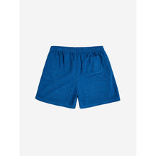 Load image into Gallery viewer, Bobo Choses - blue cotton terry shorts with white BC print
