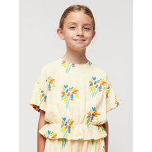 Load image into Gallery viewer, Bobo Choses - pale yellow woven blouse with all over fireworks print