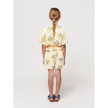 Load image into Gallery viewer, Bobo Choses - pale yellow woven blouse with all over fireworks print