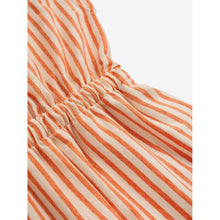 Load image into Gallery viewer, Bobo Choses - orange stripe sleeveless jumpsuit with elasticated waist
