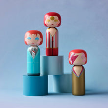Load image into Gallery viewer, Lucie Kaas - David Bowie Life on Mars Kokeshi Doll