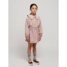 Load image into Gallery viewer, Bobo Choses - Lavender shirt with all over yellow sparkle print
