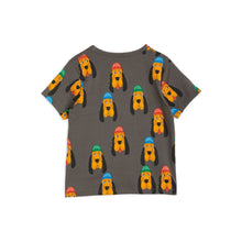 Load image into Gallery viewer, Mini Rodini - Dark grey t-shirt with all over bloodhound print
