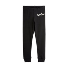 Load image into Gallery viewer, Mini Rodini black leggings with 'CouCou!' print in white from the new AW24 collection 'Agatha'