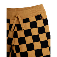 Load image into Gallery viewer, Mini Rodini - Chess Check Knitted Trousers in Brown ( Arriving w/c 03.08.26)
