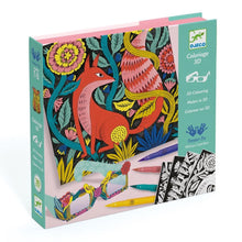 Load image into Gallery viewer, Djeco - 3D Forest Fantasy Colouring Set