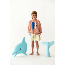 Load image into Gallery viewer, Fresh Dinosaurs - Dog Surfer Sweatshirt
