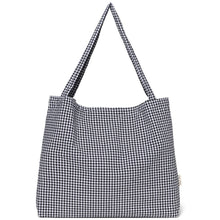 Load image into Gallery viewer, Studio. Noos - Black check gingham mom bag
