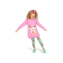 Load image into Gallery viewer, Wauw Capow - Mint Candy Cane Tights