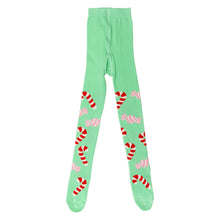 Load image into Gallery viewer, Wauw Capow - Mint Candy Cane Tights