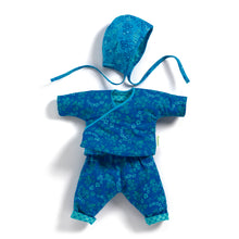 Load image into Gallery viewer, Pomea Dolls by Djeco - Dolls Outfit in Blue Floral
