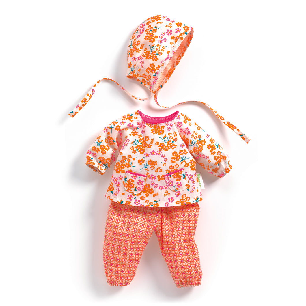 Pomea Dolls by Djeco - Dolls Outfit in Coral Floral