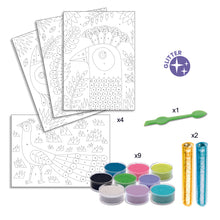 Load image into Gallery viewer, Djeco - Dazzling Birds Sand and Glitter Kit