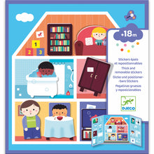 Load image into Gallery viewer, Djeco - Reusable Sticker House Scene