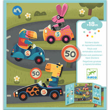 Load image into Gallery viewer, Djeco - Reusable Sticker Car Scene