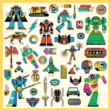 Load image into Gallery viewer, Djeco - Robots Set of 160 Stickers
