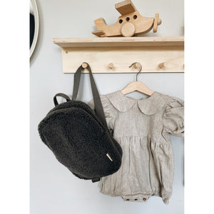 Studio Noos - Dark Grey Teddy Mini Backpack