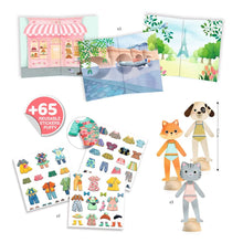 Load image into Gallery viewer, Djeco - Hello Paris Sticker Wardrobe Set