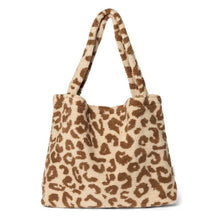 Load image into Gallery viewer, Studio Noos - Ecru Leopard Teddy Mom Bag