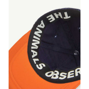 The Animals Observatory - Orange elasticated hamster cap with micro animals print
