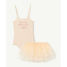 Load image into Gallery viewer, The Animals Observatory - cream ballet set with bodysuit and tutu and royal ballet print

