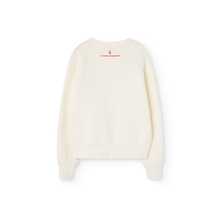 Load image into Gallery viewer, The Animals Observatory cream sweatshirt with 'Animalli's' print in red from the new FW24 collection.