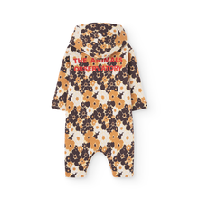 Load image into Gallery viewer, The Animals Observatory brown floral onesie from the new FW24 collection.