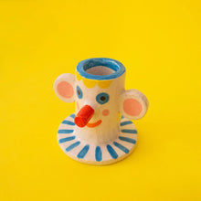 Load image into Gallery viewer, Ana Seixas - Happy Face Ceramic Candle Holder