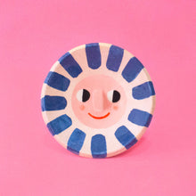 Load image into Gallery viewer, Ana Seixas - Blue Happy Sun Ceramic Trinket Dish