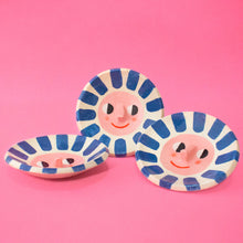 Load image into Gallery viewer, Ana Seixas - Blue Happy Sun Ceramic Trinket Dish