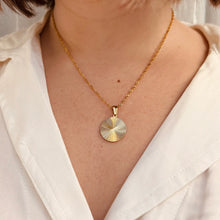 Load image into Gallery viewer, Little Nell Jewellery - Everyday Gold Circle Sunrise Pendant Necklace