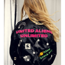 Load image into Gallery viewer, Mini Rodini - United Aliens Satin Baseball Jacket