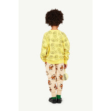 Load image into Gallery viewer, The Animals Observatory - beige sweatpants with all over friendly tiger print in orange and black