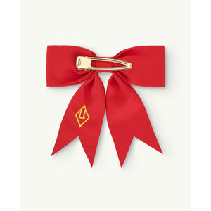 The Animals Observatory - red ribbon bow hair clip