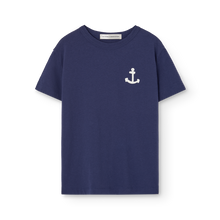 Load image into Gallery viewer, The Animals Observatory - Rooster T-shirt in Navy Blue