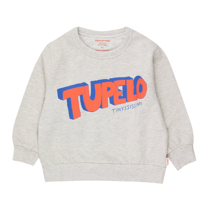 Tinycottons - grey sweatshirt with red and blue Tupelo print