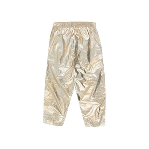 Tinycottons - gold metallic trousers with elasticated waist