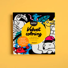Load image into Gallery viewer, OMY - Animals Velvet Colouring Pages