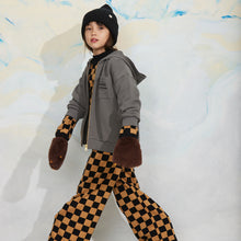 Load image into Gallery viewer, Mini Rodini - Chess Check Knitted Trousers in Brown ( Arriving w/c 03.08.26)
