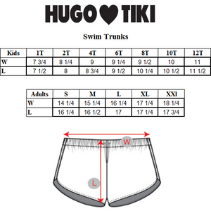 Hugo Loves Tiki - Snake Swim Shorts