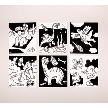 Load image into Gallery viewer, OMY - Dinos Velvet Colouring Pages