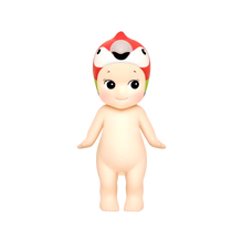Load image into Gallery viewer, Sonny Angel - Animal Series 3 | Sonny Angels are sweet little angels who each wear different headgear. Animal Series 3 of the collectible Sonny Angel figurines. Standing at 10cm high, these cute angel dolls can be placed anywhere in the home and will bring joy to both children and adults alike. This collection contains 12 different animals including French Bulldog, Snake, Macaw, Crocodile, Giraffe, Rhinoceros, Zebra, Toy Poodle, Chihuahua, Rabbit, American Shorthair and Parrot. Plus one mystery figure. Whic