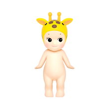 Load image into Gallery viewer, Sonny Angel - Animal Series 3 | Sonny Angels are sweet little angels who each wear different headgear. Animal Series 3 of the collectible Sonny Angel figurines. Standing at 10cm high, these cute angel dolls can be placed anywhere in the home and will bring joy to both children and adults alike. This collection contains 12 different animals including French Bulldog, Snake, Macaw, Crocodile, Giraffe, Rhinoceros, Zebra, Toy Poodle, Chihuahua, Rabbit, American Shorthair and Parrot. Plus one mystery figure. Whic