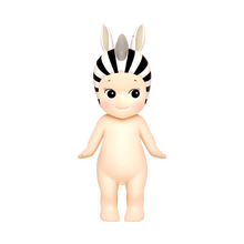 Load image into Gallery viewer, Sonny Angel - Animal Series 3 | Sonny Angels are sweet little angels who each wear different headgear. Animal Series 3 of the collectible Sonny Angel figurines. Standing at 10cm high, these cute angel dolls can be placed anywhere in the home and will bring joy to both children and adults alike. This collection contains 12 different animals including French Bulldog, Snake, Macaw, Crocodile, Giraffe, Rhinoceros, Zebra, Toy Poodle, Chihuahua, Rabbit, American Shorthair and Parrot. Plus one mystery figure. Whic