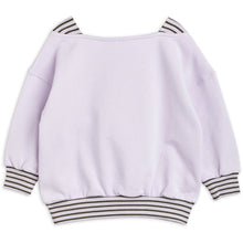 Load image into Gallery viewer, Mini Rodini - Lilac sweatshirt with red sunglasses and Sun's Up print