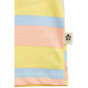 Mini rodini - Pastel stripe t-shirt in yellow, pink and blue