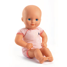 Load image into Gallery viewer, Pomea Dolls by Djeco - 32cm doll with pink dress and blue hat