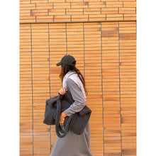 Load image into Gallery viewer, Studio Noos dark grey teddy mom bag / stroller bag